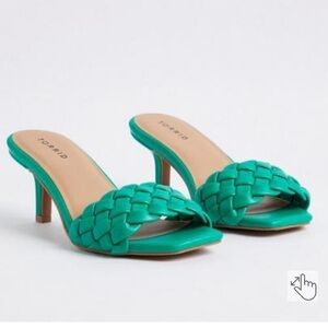 NEW Torrid Sz 11.5 WW Woven Toe Strap Mule